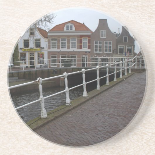 Vissersbocht, Haarlem Zandsteen Onderzetter (Voorkant)