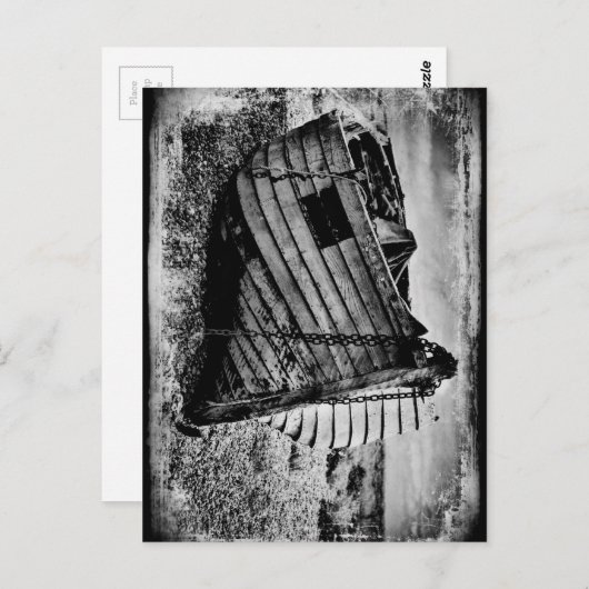  vissersboot. briefkaart (Voorkant / Achterkant)