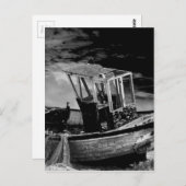  vissersboot. briefkaart (Voorkant / Achterkant)