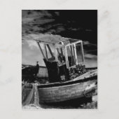  vissersboot. briefkaart (Voorkant)