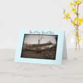 vissersboot met kreeften op strand kaart (Gele Bloem)