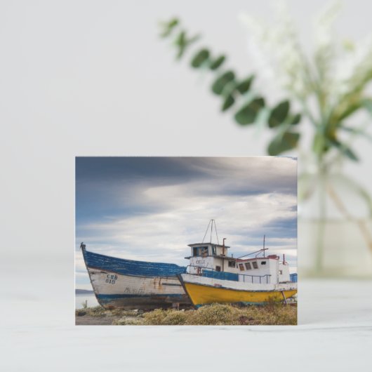 Vissersboten Briefkaart (Staand voorkant)
