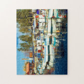 Vissersboten Cyprus. Legpuzzel (Verticaal)