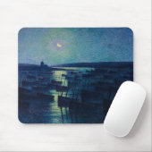 Vissersboten in het maanlicht (Camaret, Frankrijk) Muismat (Met muis)