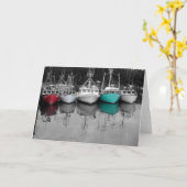 Vissersboten Kaart (Gele Bloem)