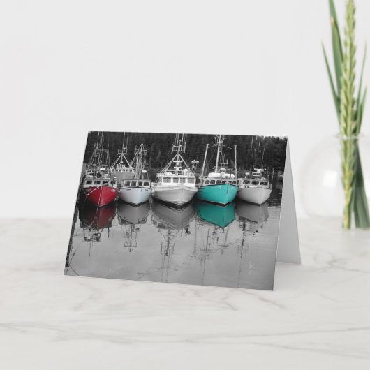 Vissersboten Kaart (Voorkant)