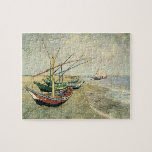 Vissersboten op het strand van Vincent van Gogh Legpuzzel (Horizontaal)