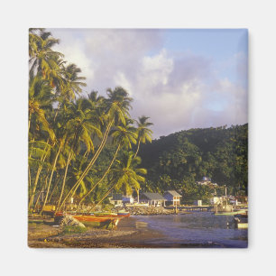 Vissersboten, Soufriere, St Lucia, Caribisch gebie Magneet