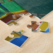 Vissersboten van Malta. Legpuzzel (Zijkant)