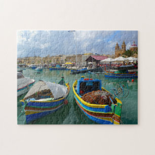Vissersboten van Malta. Legpuzzel