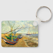 Vissersboten van Van Gogh op het strand bij Sainte Sleutelhanger (Voorkant)