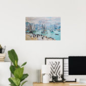 Vissersboten verlaten de haven | Claude Monet Poster (Thuiskantoor)