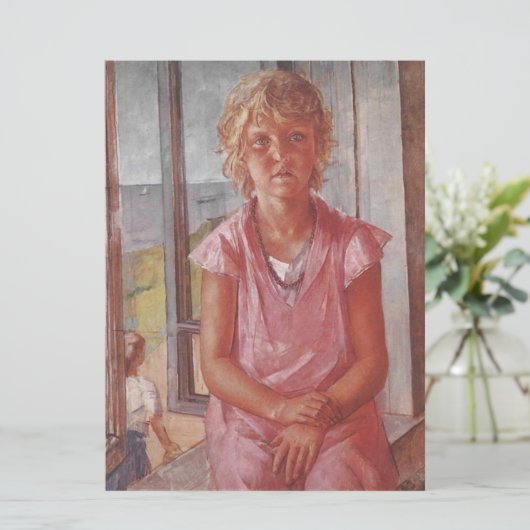 vissersdochter kaart (Staand voorkant)