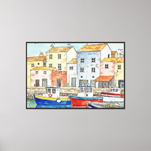 Vissersdorp Canvas Afdruk (Voorkant)