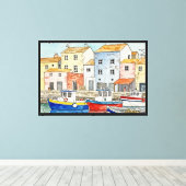 Vissersdorp Canvas Afdruk (Insitu (Houten vloer))