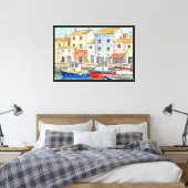 Vissersdorp Canvas Afdruk (Insitu (Slaapkamer))