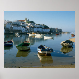 Vissersdorp Ferragudo, Algarve, Portugal Poster