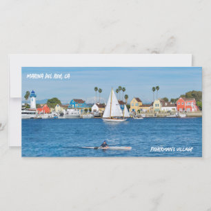 Vissersdorp - Marina Del Rey, CA Bedankkaart