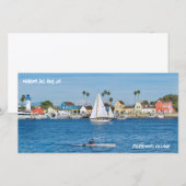 Vissersdorp - Marina Del Rey, CA Bedankkaart (Voorkant / Achterkant)