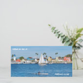 Vissersdorp - Marina Del Rey, CA Bedankkaart (Staand voorkant)