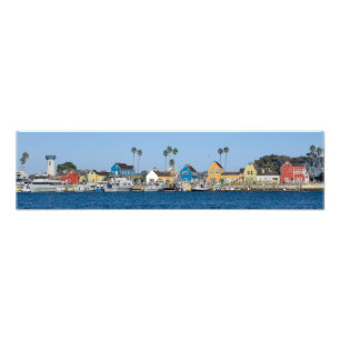 Vissersdorp - Marina Del Rey, CA Foto Afdruk