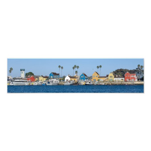 Vissersdorp - Marina Del Rey, CA Foto Afdruk (Voorkant)