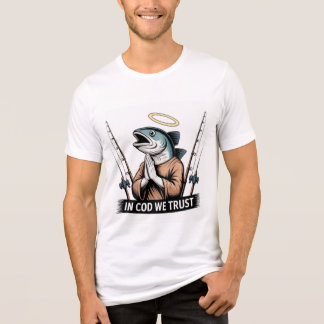 Vissersgebed - In Kabeljauw We Trust Tri-Blend Shirt