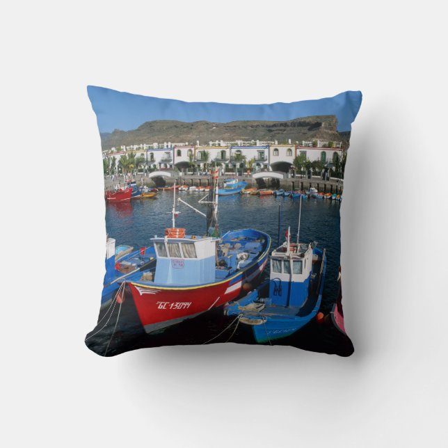 Vissershaven, Puerto de Mogan, Gran Canaria, Kussen (Voorkant)