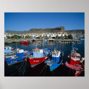 Vissershaven, Puerto de Mogan, Gran Canaria, Poster