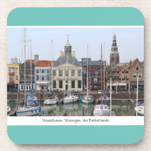 Vissershaven Uitzicht, Vlissingen, Nederland Bier Onderzetter