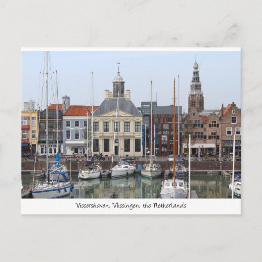 Vissershaven Uitzicht, Vlissingen, Nederland Briefkaart (Voorkant)