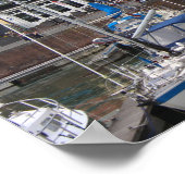 Vissershaven Uitzicht, Vlissingen, Nederland Poster (Hoek)