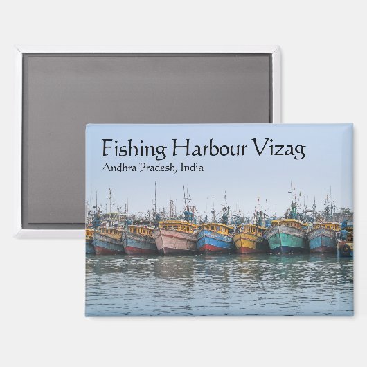 Vissershaven Vizag Magneet (Voorkant / Achterkant)