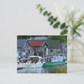 vissersstad in Leland Briefkaart (Staand voorkant)