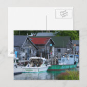 vissersstad in Leland Briefkaart (Voorkant / Achterkant)