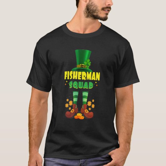 Vissersteam Grappige Ierse St. Patrick Dag T-shirt (Voorkant)