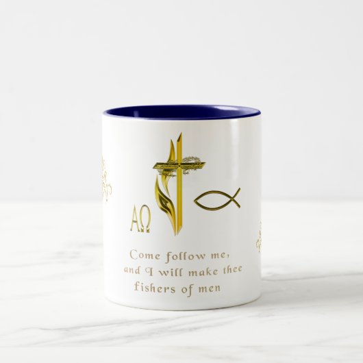 Vissersvaartuigen voor Mannen Tweekleurige Koffiemok (Center)