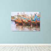 Vissersvloot Canvas Afdruk (Insitu (Houten vloer))