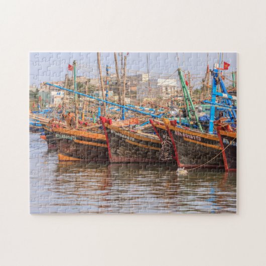 Vissersvloot Legpuzzel (Horizontaal)