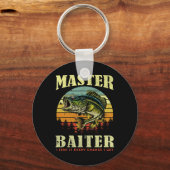 Visshirt Master-byiter Grappig Byss Papa  Sleutelhanger (Voorkant)
