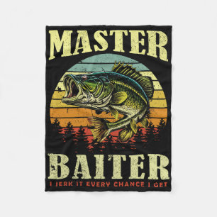 Visshirt Master-visser Funny Visser Papa  Fleece Deken