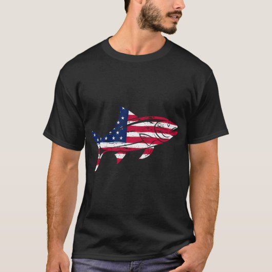 Visshirt voor mannen t-shirt (Voorkant)