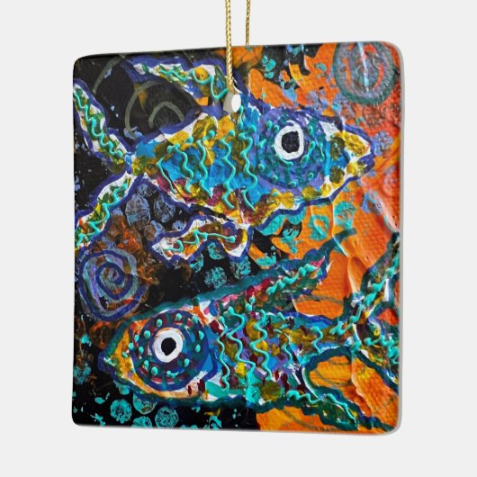 Vissiervis Keramisch Ornament (Links)