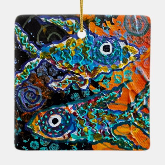 Vissiervis Keramisch Ornament (Achterkant)