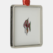 Vissiervis Metalen Ornament (Rechts)