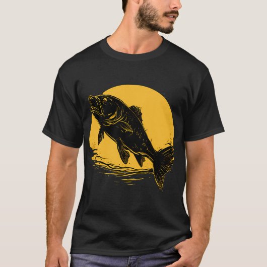 vissilhouet t-shirt (Voorkant)