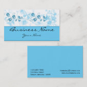 Vissingen met vlinder in blauw Visitekaartje (Voorkant / Achterkant)