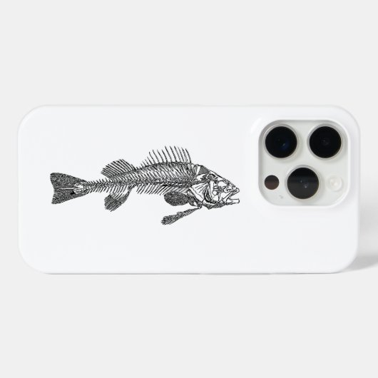 Visskelet Case-Mate iPhone Case (Achterkant (horizontaal))