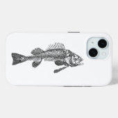 Visskelet Case-Mate iPhone Case (Achterkant (horizontaal))