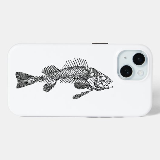 Visskelet Case-Mate iPhone Case (Achterkant (horizontaal))